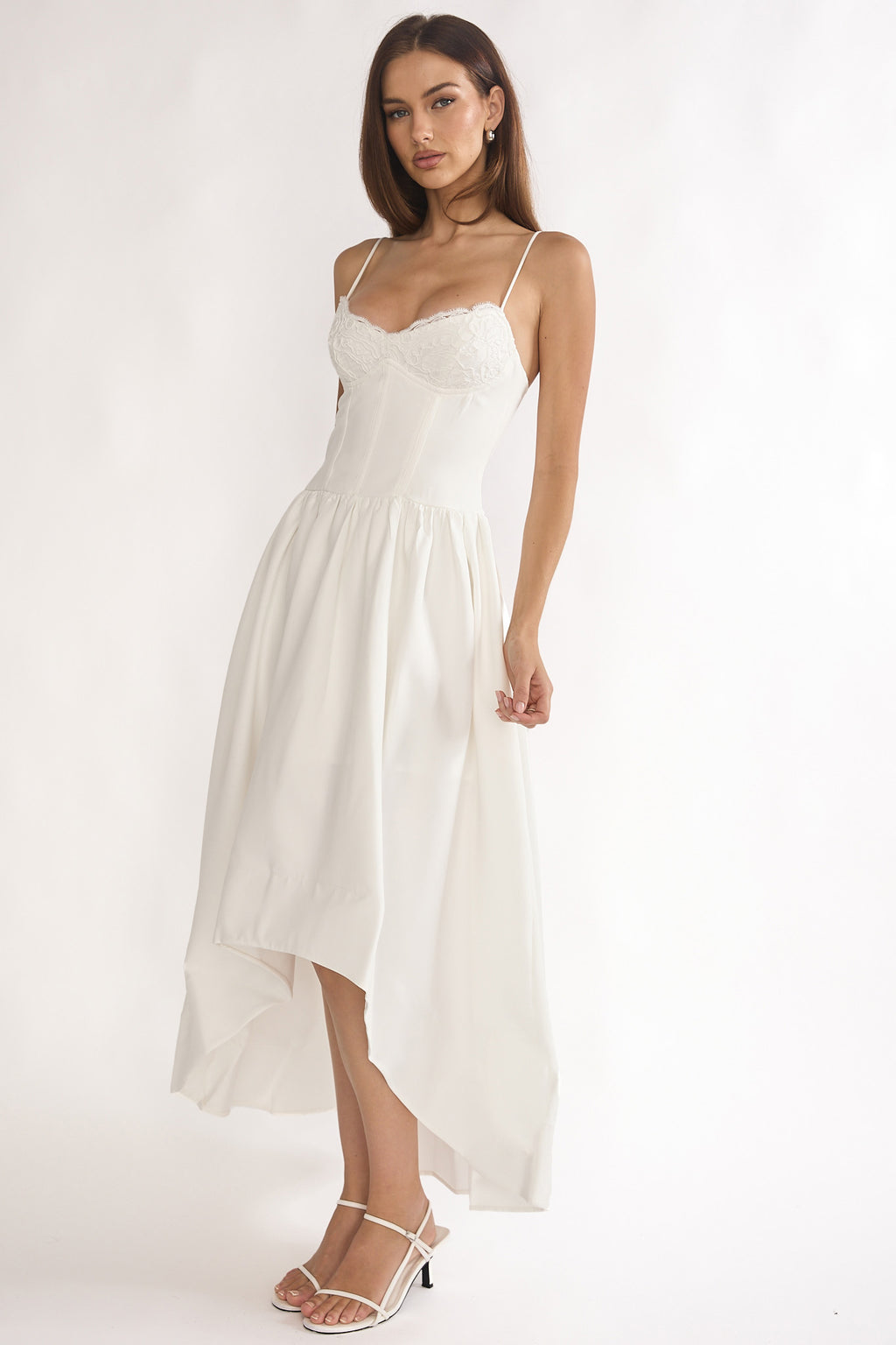 I'm Yours High-Low Hem Maxi Dress White by Selfie Leslie Australia