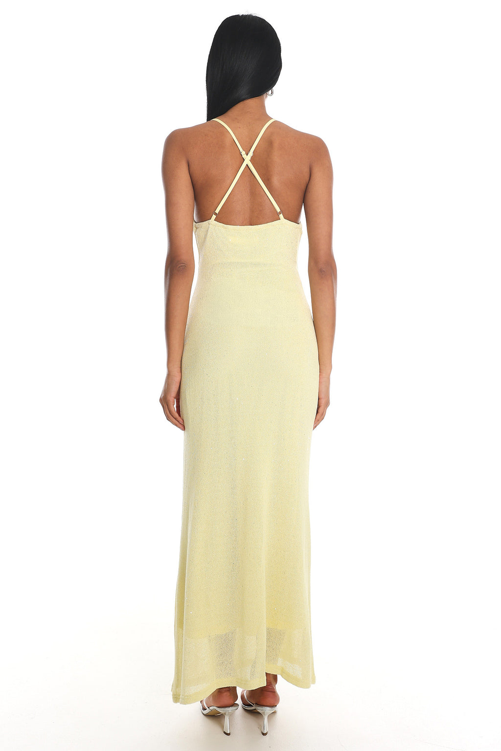 Introductions Knit Sequin Maxi Dress Butter by Selfie Leslie Australia