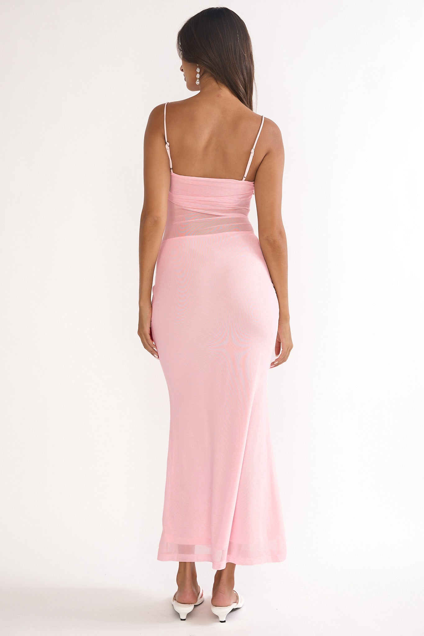 Stara Knot Accent Maxi Dress Blush by Selfie Leslie Australia