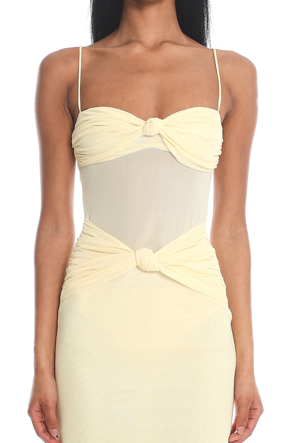Stara Knot Accent Maxi Dress Butter by Selfie Leslie Australia