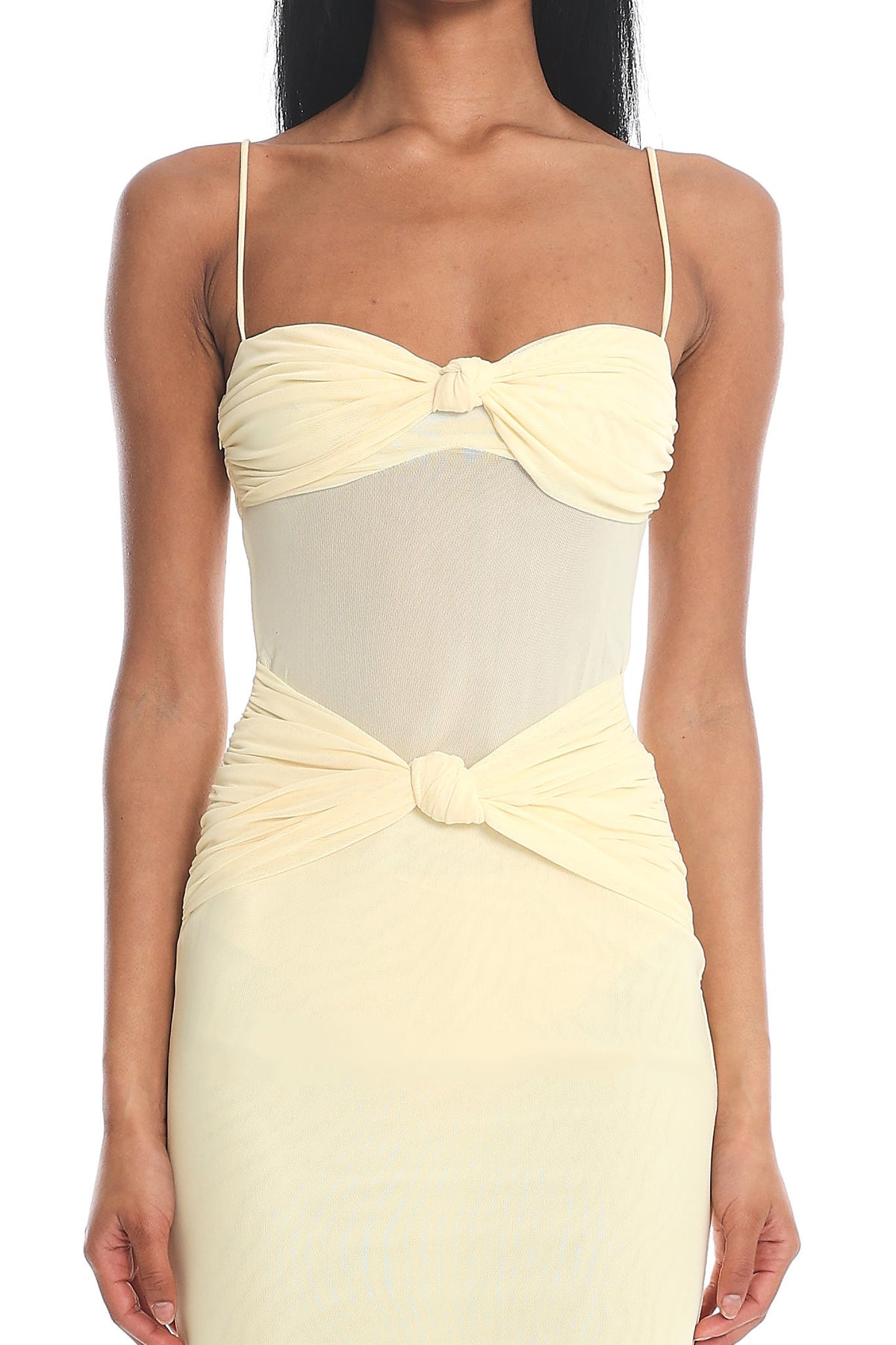 Stara Knot Accent Maxi Dress Butter by Selfie Leslie Australia