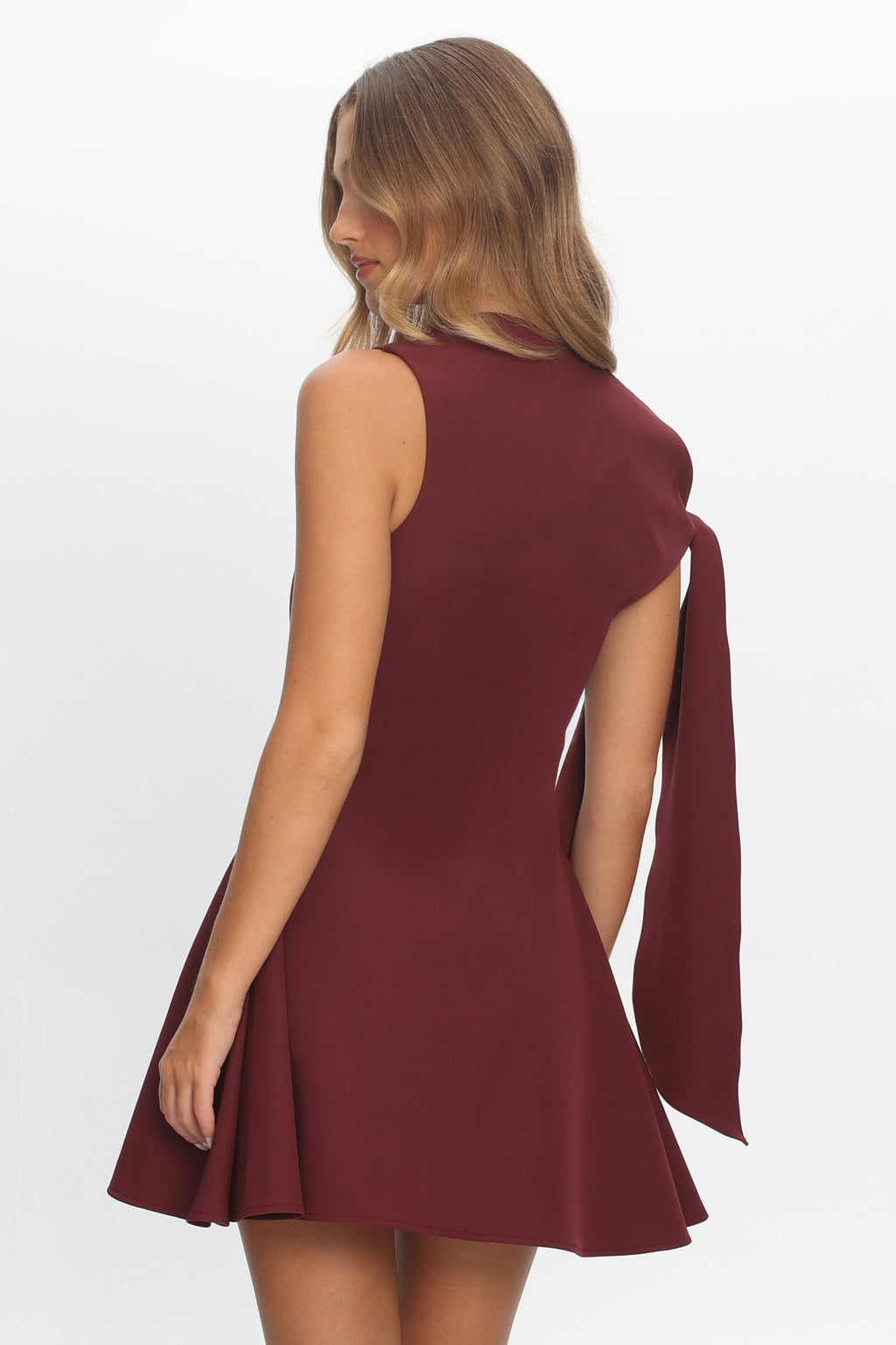 It’s A Match Mini Dress Burgundy by Selfie Leslie Australia