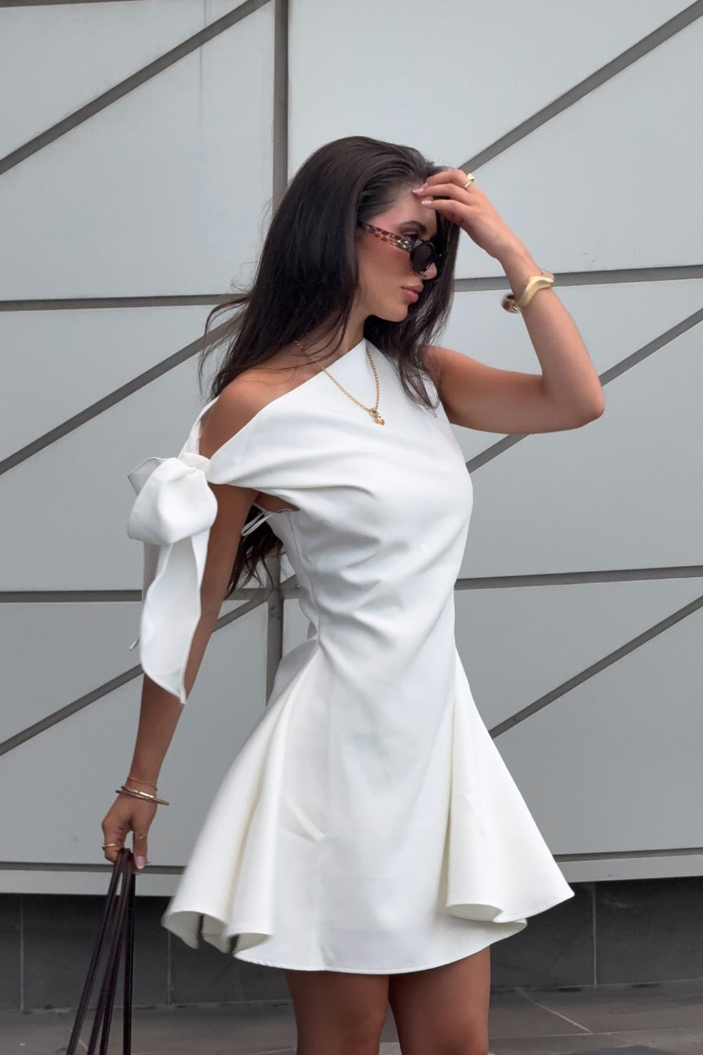 It’s A Match Mini Dress White by Selfie Leslie Australia
