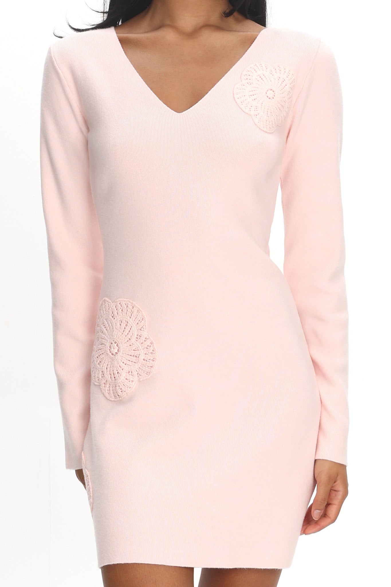 Xanda Knit Mini Dress Baby Pink by Selfie Leslie Australia