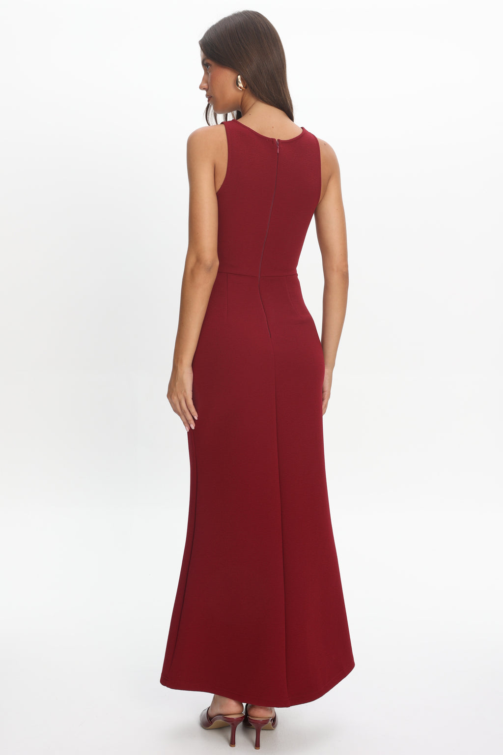Antwerp Cut-Out Bust Maxi Dress Plum by Selfie Leslie Australia