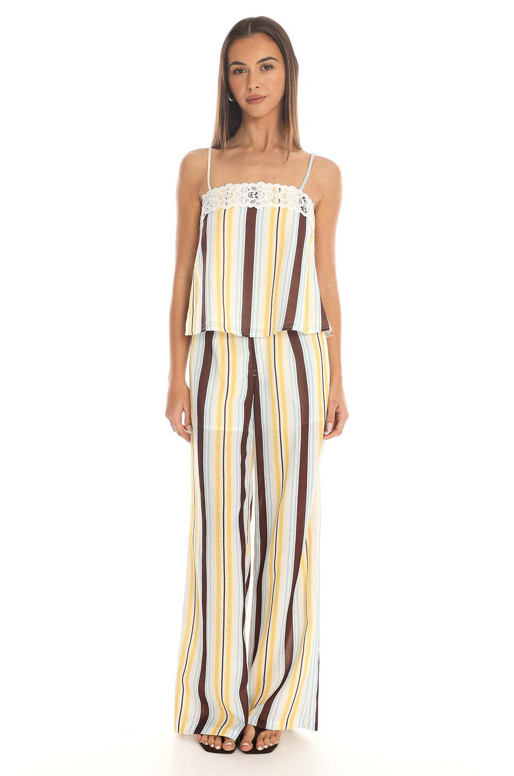 Bristol Striped Cami Top Yellow