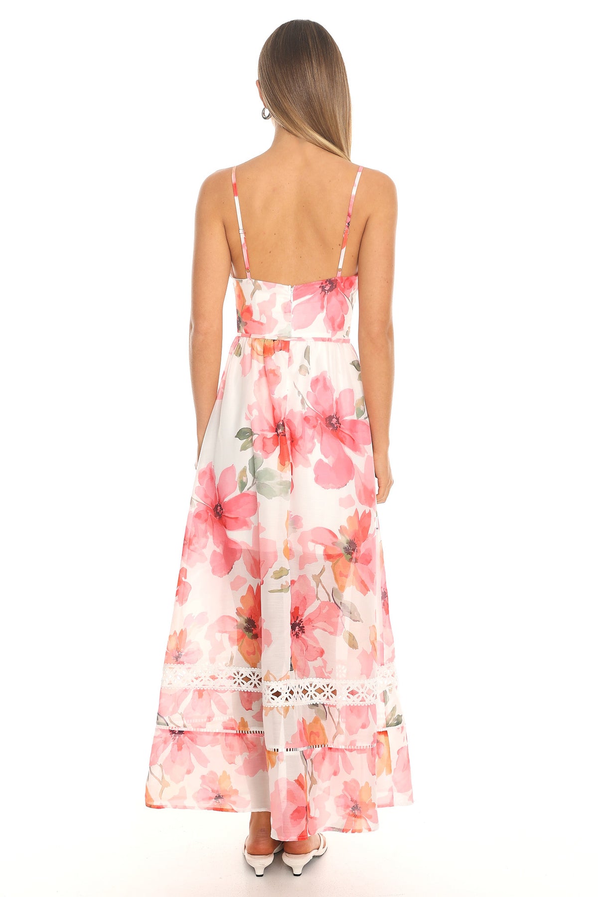 Orlia Floral Maxi Dress Pink by Selfie Leslie Australia
