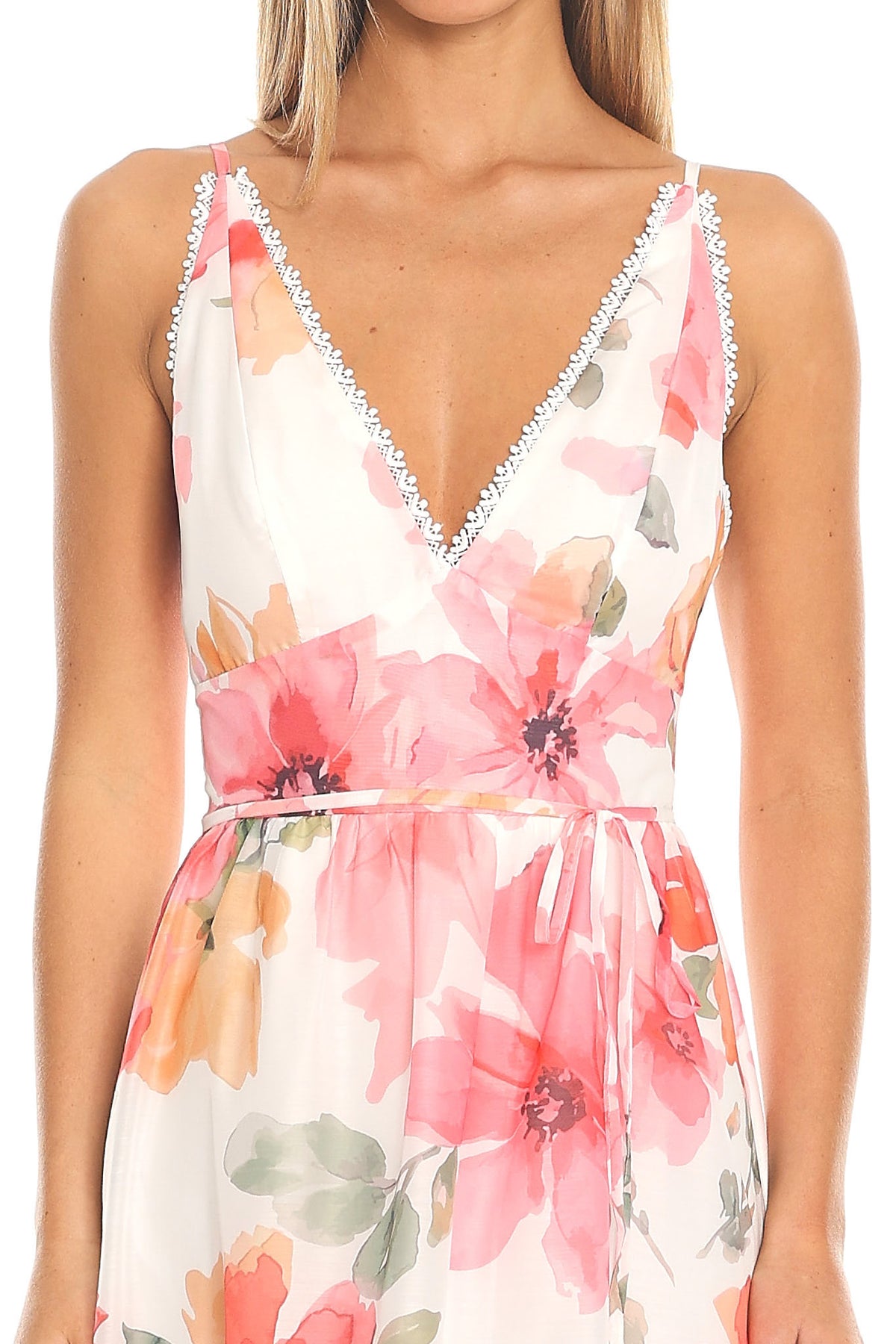 Orlia Floral Maxi Dress Pink by Selfie Leslie Australia