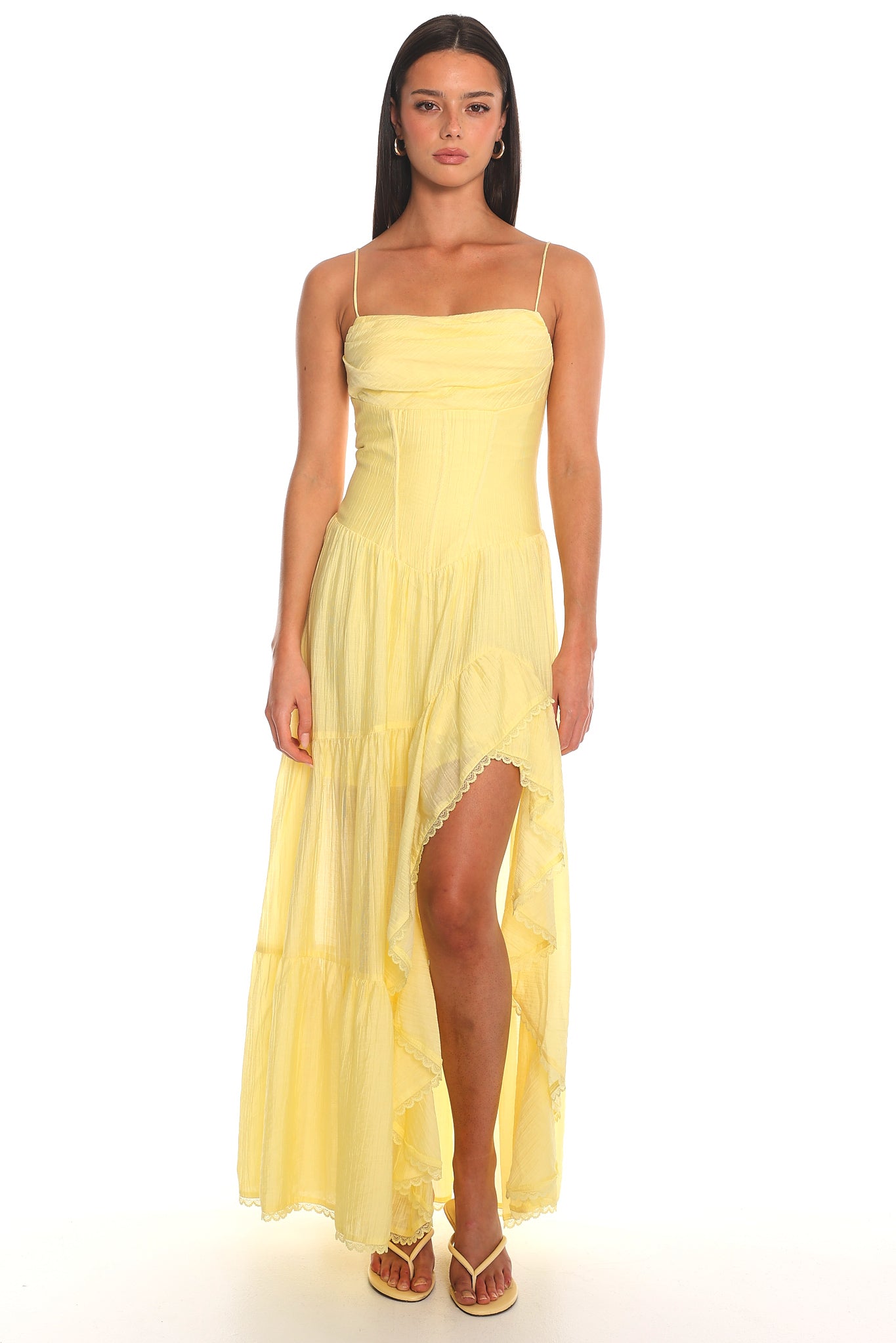 Seven Wishes Tiered Maxi Dress Butter