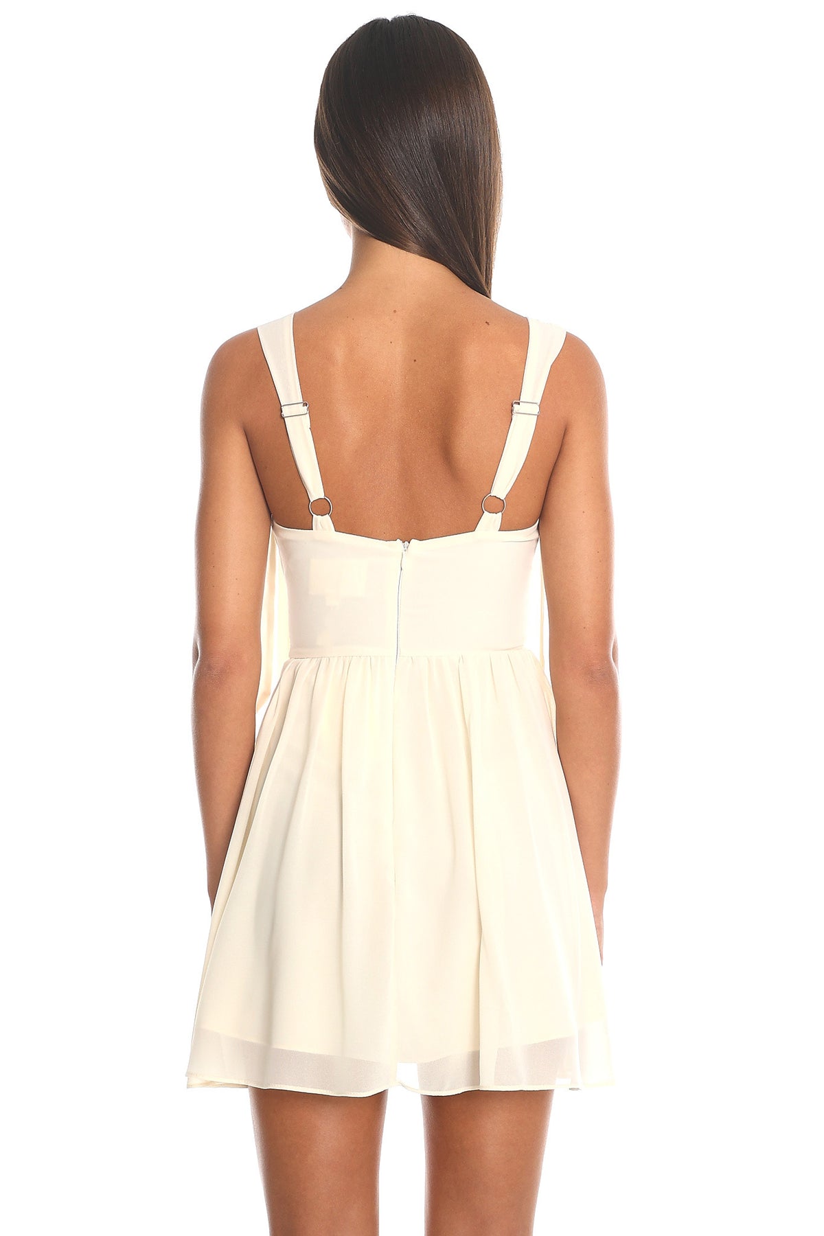 Lover Girl Tie Strap Mini Dress Yellow