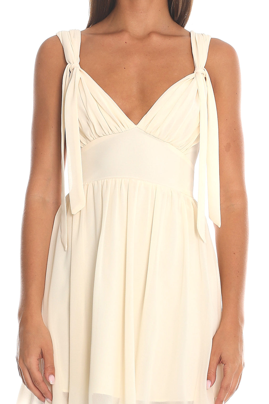 Lover Girl Tie Strap Mini Dress Yellow