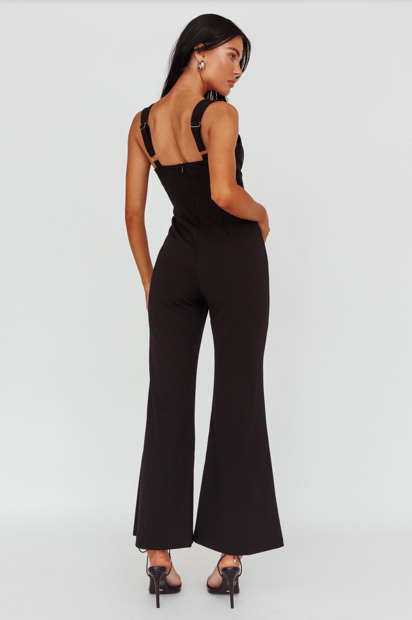 Ti Amo Lace Bust Jumpsuit Black by Selfie Leslie Australia