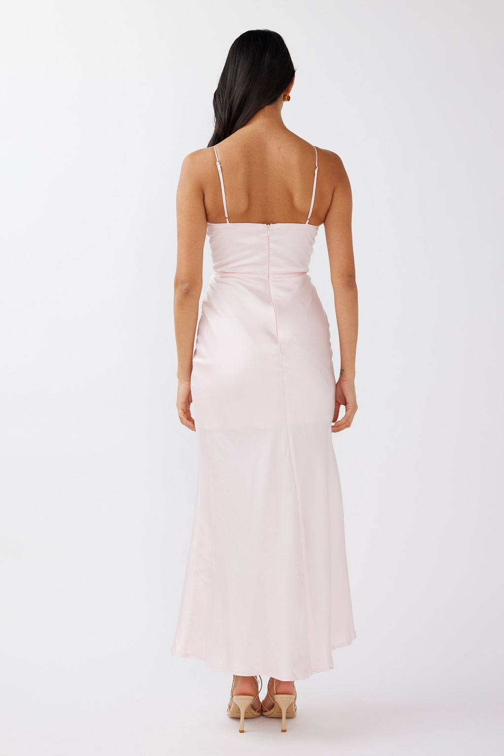 Honeysuckle Floral Neckline Midi Dress Pink by Selfie Leslie Australia