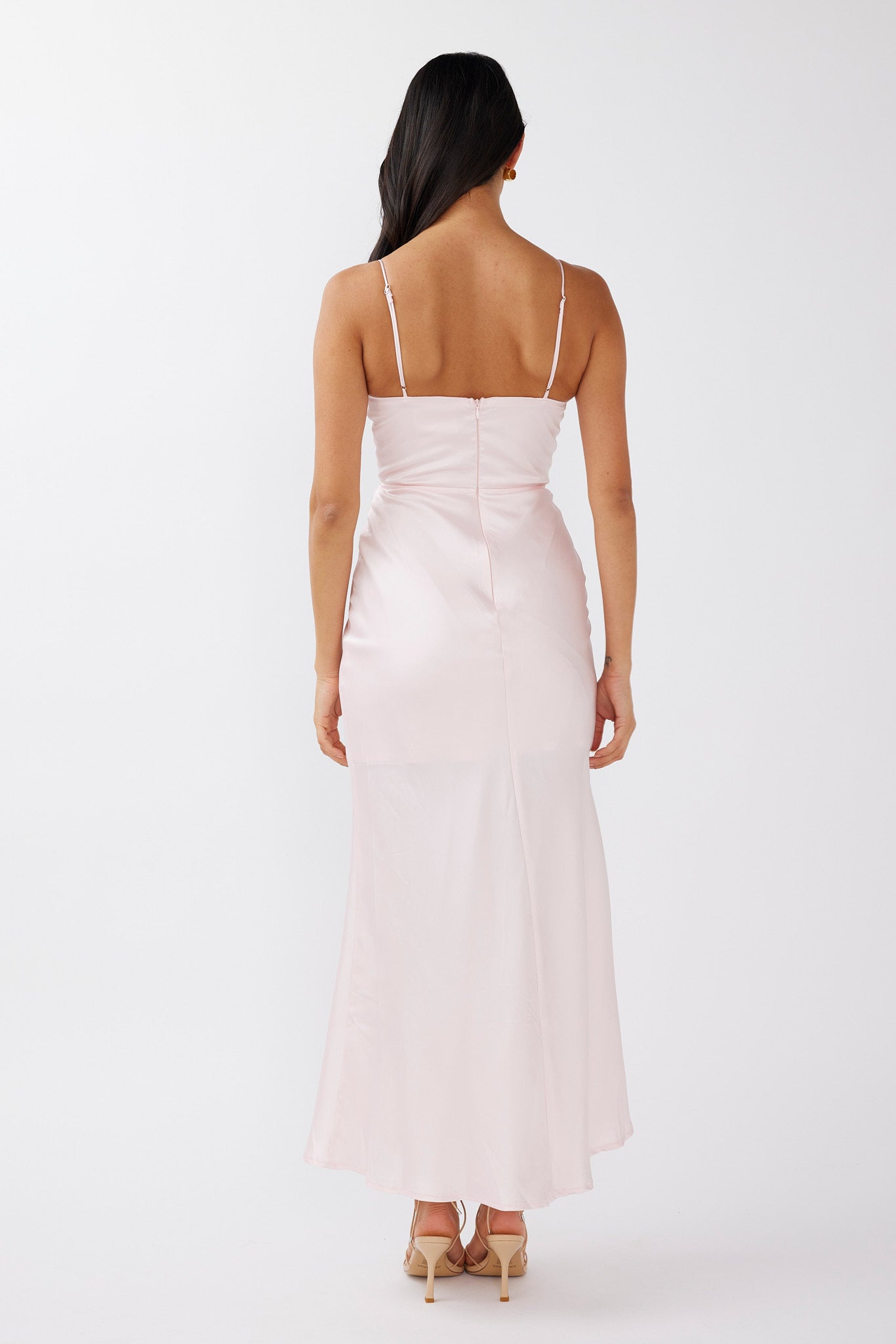 Honeysuckle Floral Neckline Midi Dress Pink by Selfie Leslie Australia