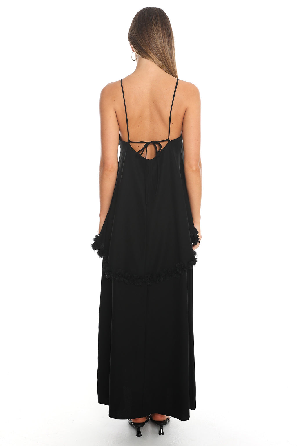 Bittersweet Song Layered Maxi Dress Black by Selfie Leslie Australia