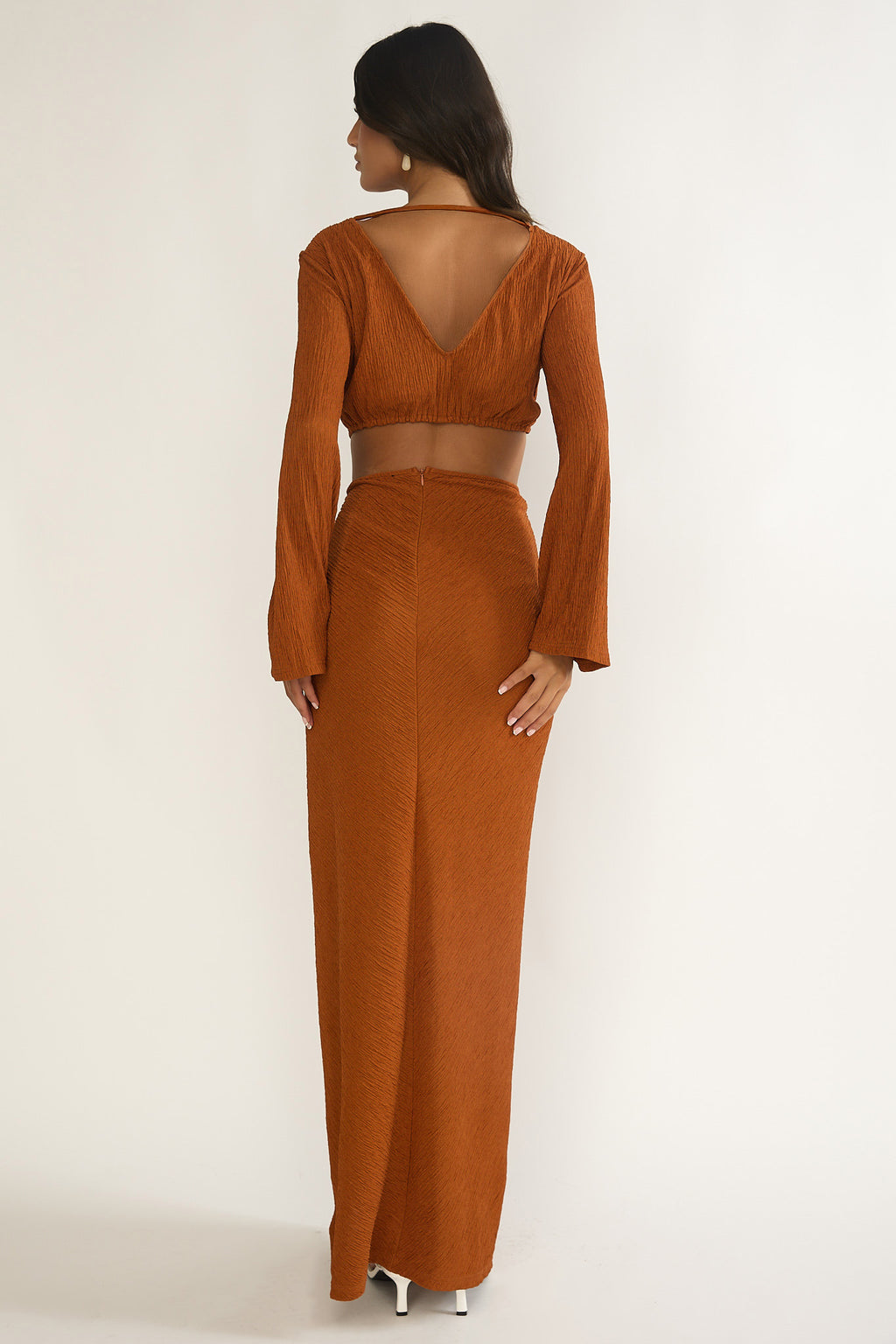 Desert Muse Cut-Out Twist Maxi Dress Ginger by Selfie Leslie Australia