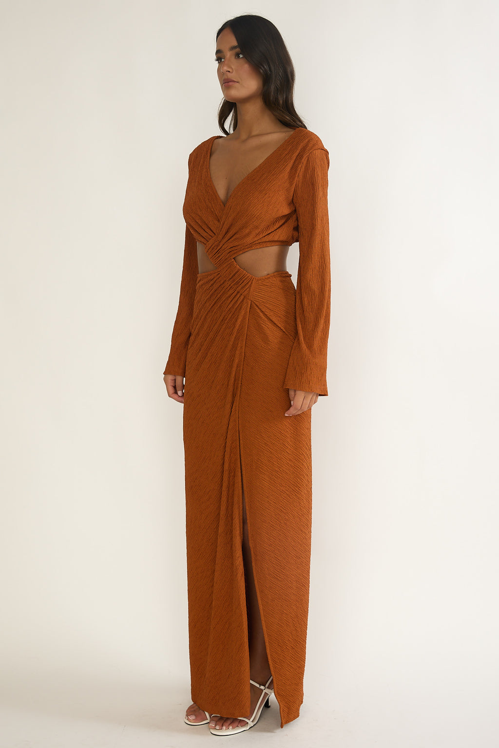 Desert Muse Cut-Out Twist Maxi Dress Ginger by Selfie Leslie Australia