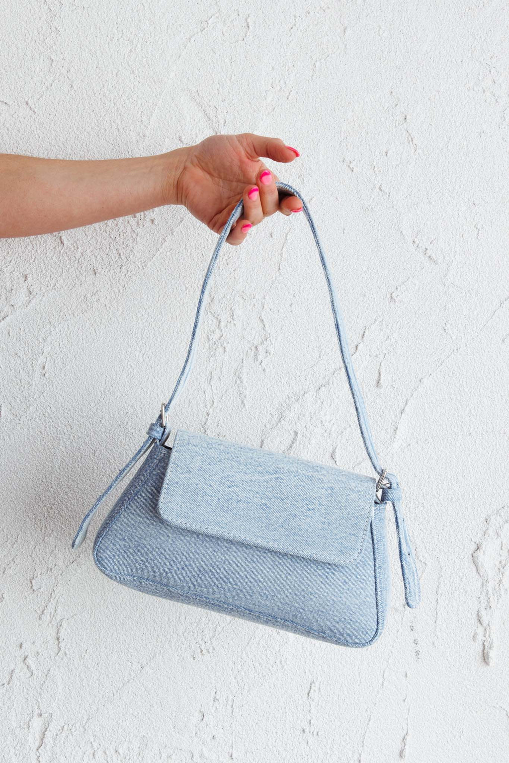 Claire Shoulder Bag With Flap Denim by Selfie Leslie Australia