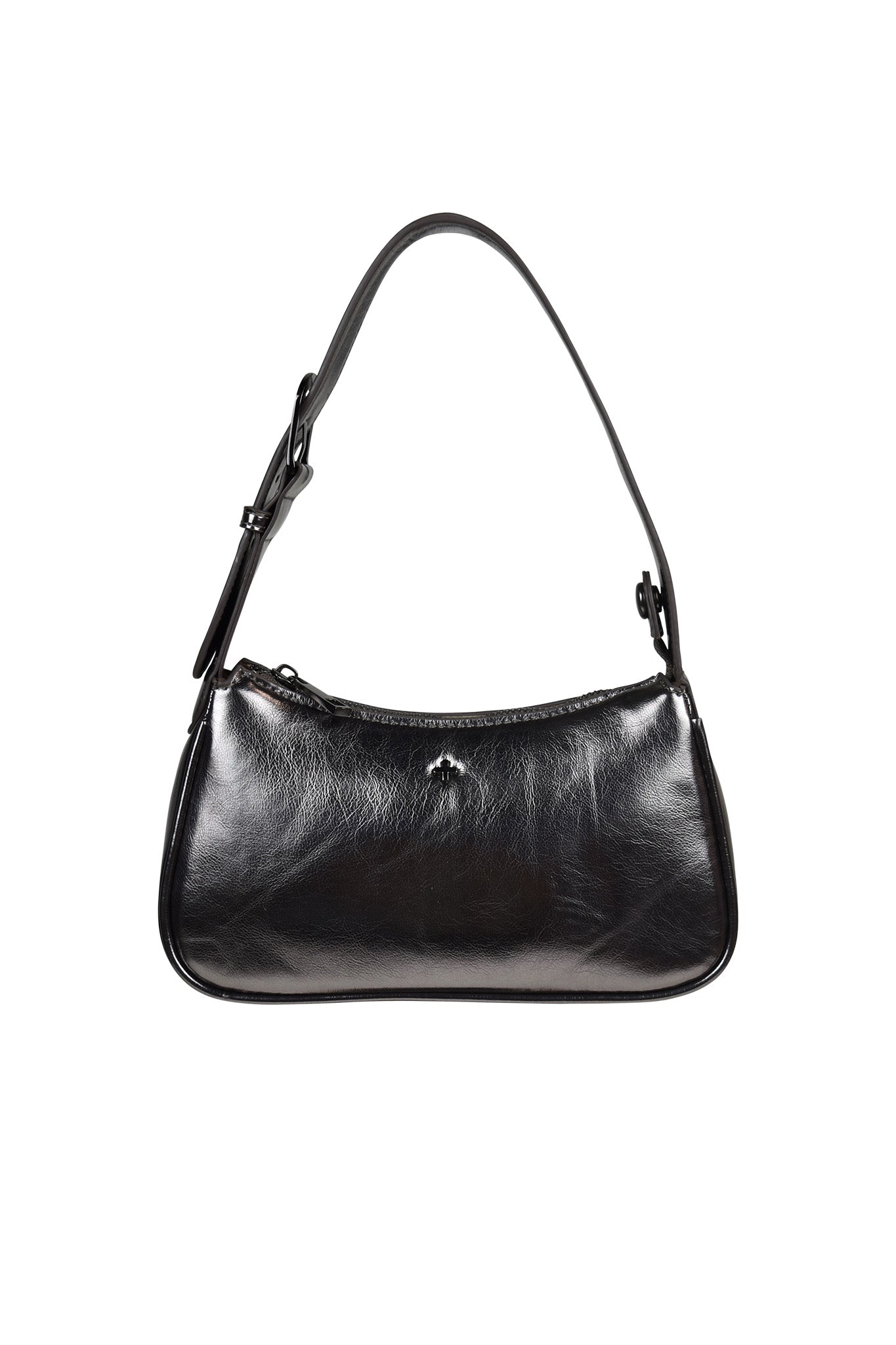 PETA + JAIN Gabi Shoulder Bag Metallic Gunmetal by Selfie Leslie Australia