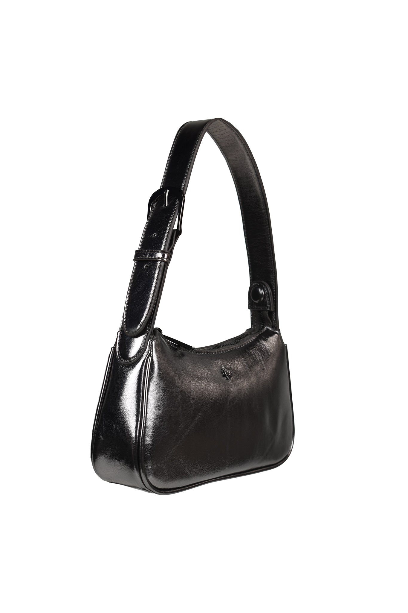 PETA + JAIN Gabi Shoulder Bag Metallic Gunmetal by Selfie Leslie Australia