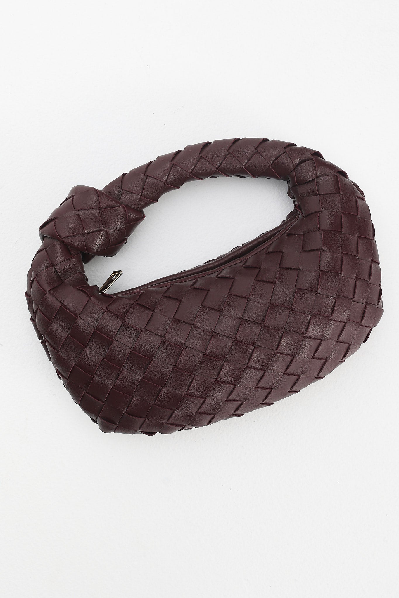 Montreal Woven Crescent Bag Wine by Selfie Leslie Australia