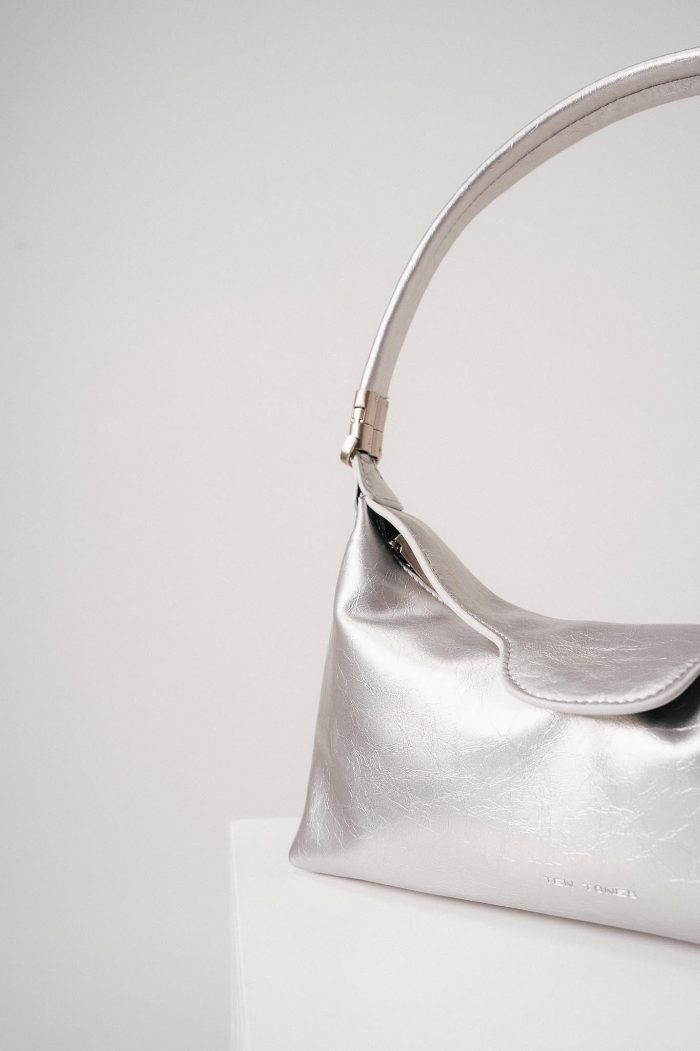 TEN TONES Aurelia Hobo Bag Silver by Selfie Leslie Australia