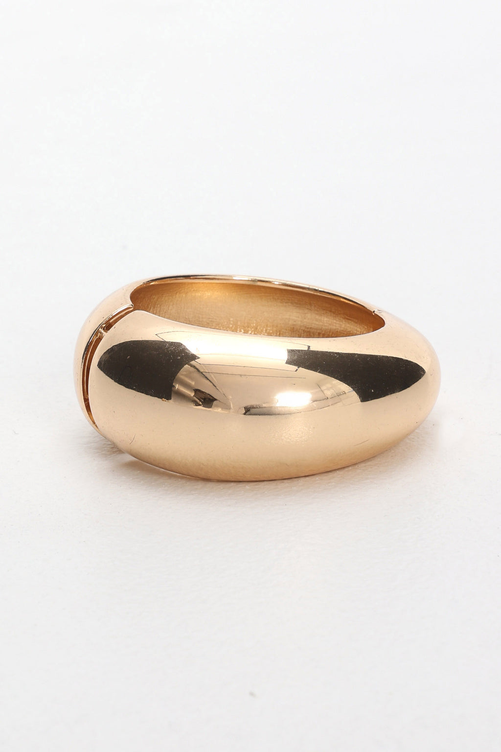 Blessed Rounded Chunk Bangle Gold by Selfie Leslie Australia