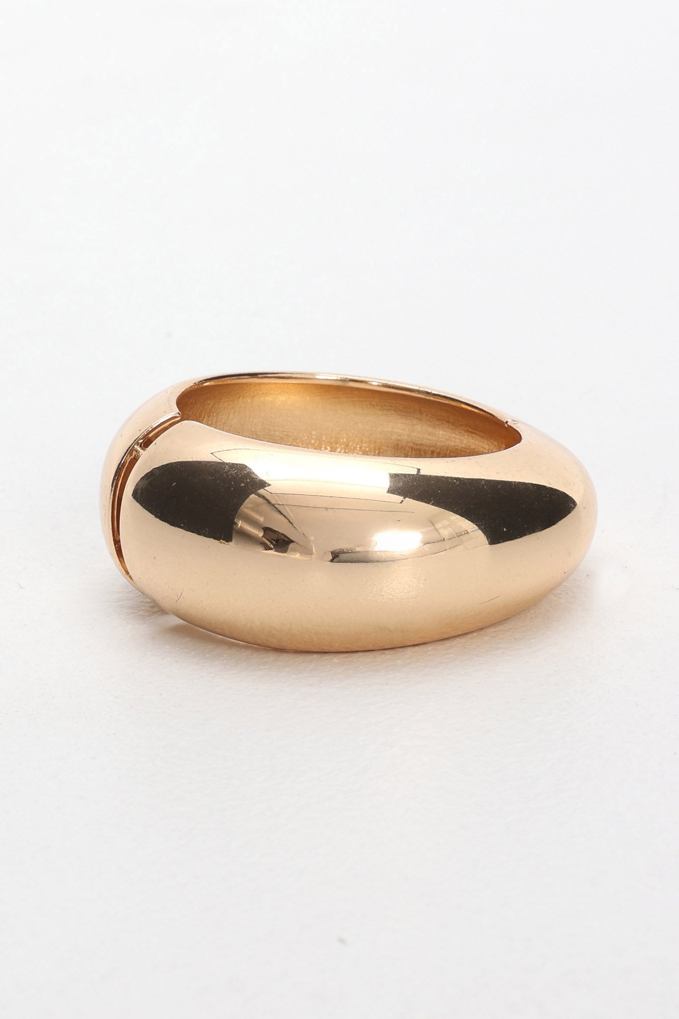 Blessed Rounded Chunk Bangle Gold by Selfie Leslie Australia