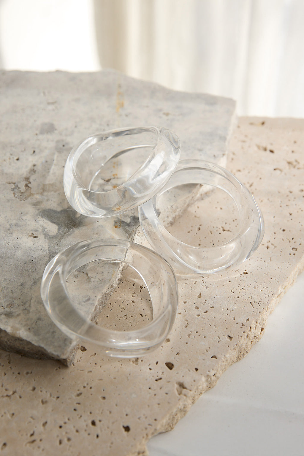 Auryn Irregular Bangles Clear by Selfie Leslie Australia