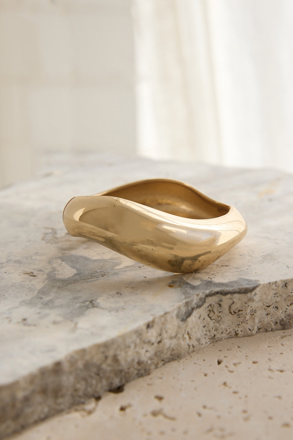 Wave Bangle Gold by Selfie Leslie Australia