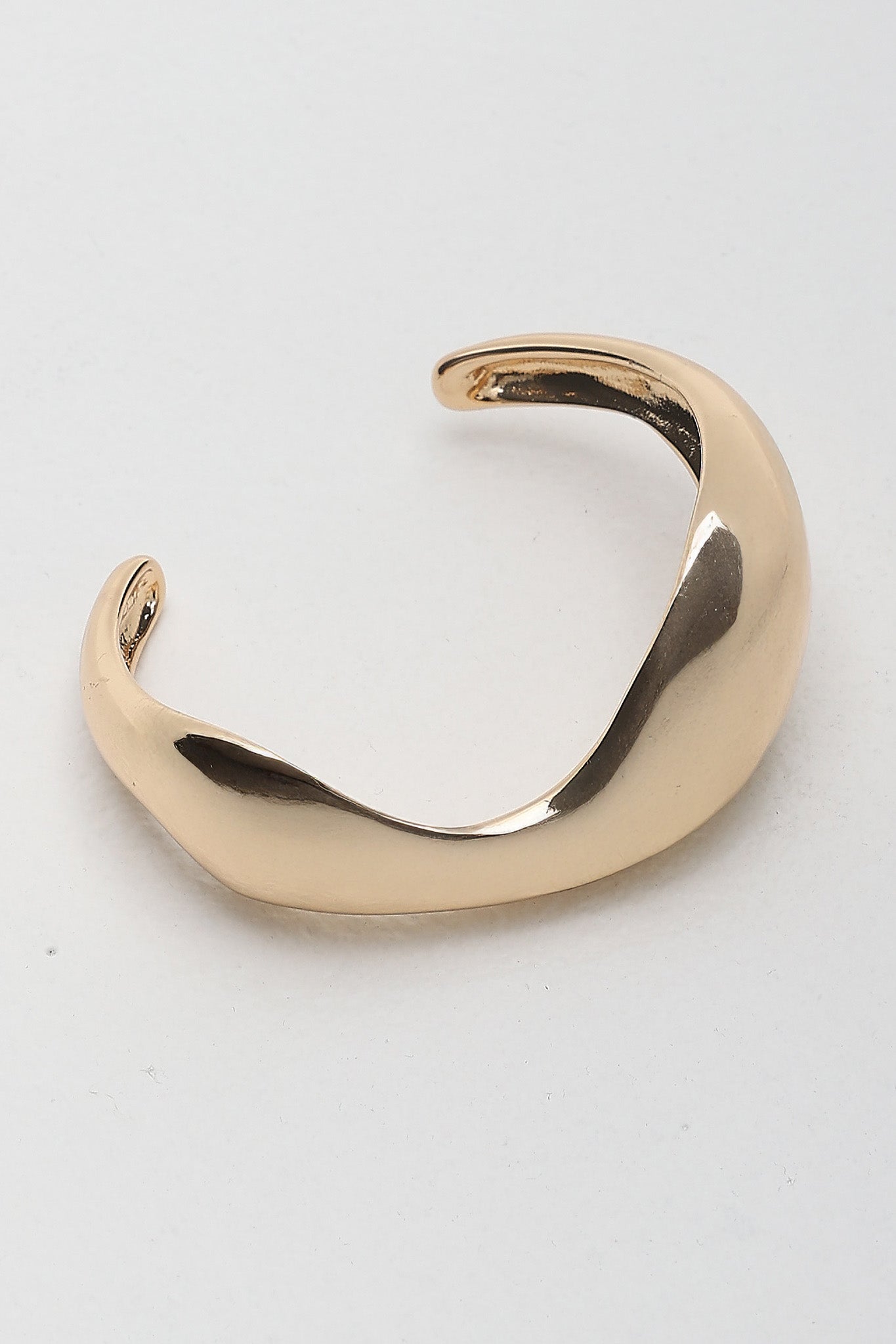 Merisa Irregular Cuff Bangle Gold by Selfie Leslie Australia