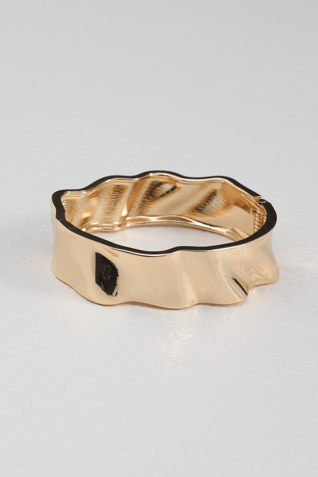Morning Light Irregular Bangle Gold by Selfie Leslie Australia