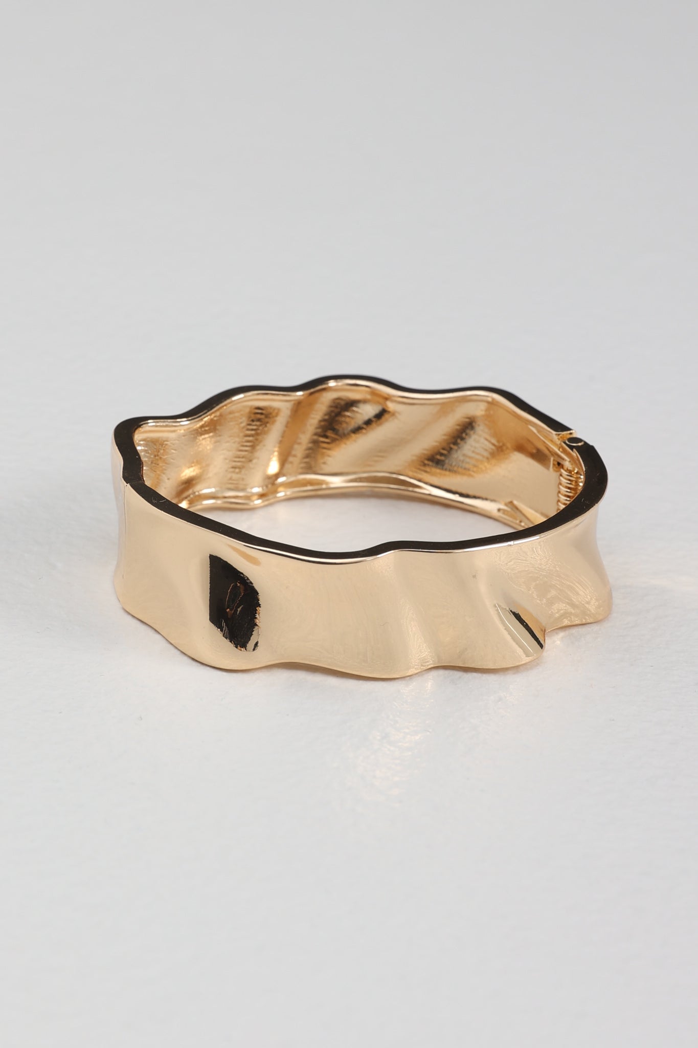 Morning Light Irregular Bangle Gold by Selfie Leslie Australia