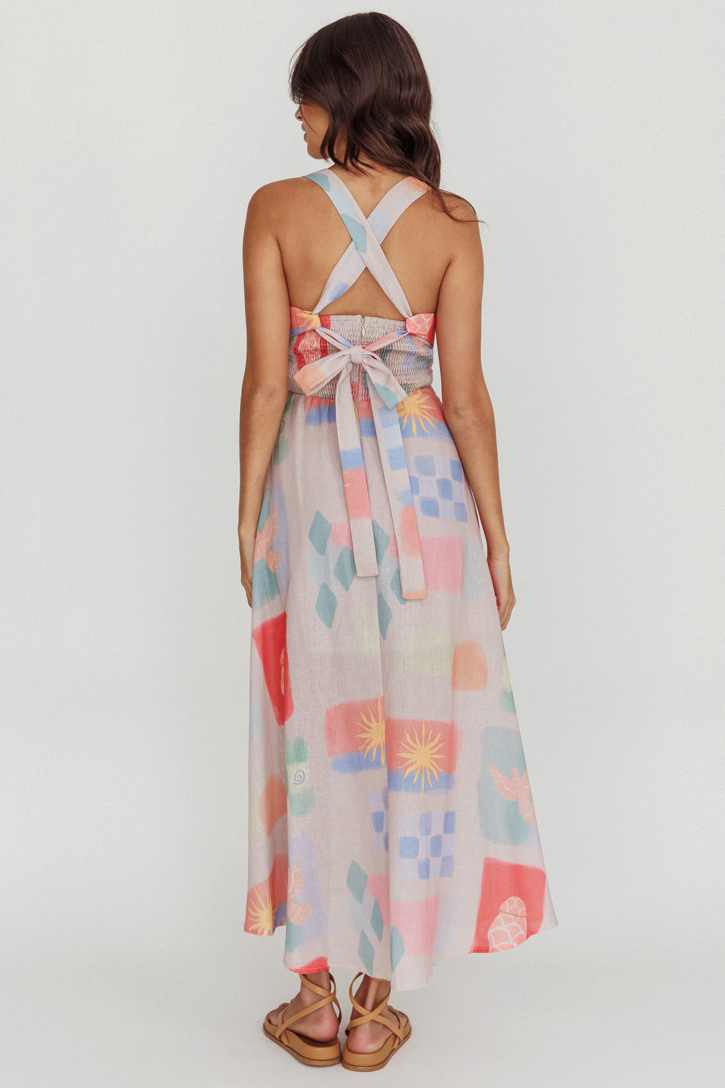 Sweethearts A-Line Print Maxi Dress Multi by Selfie Leslie Australia