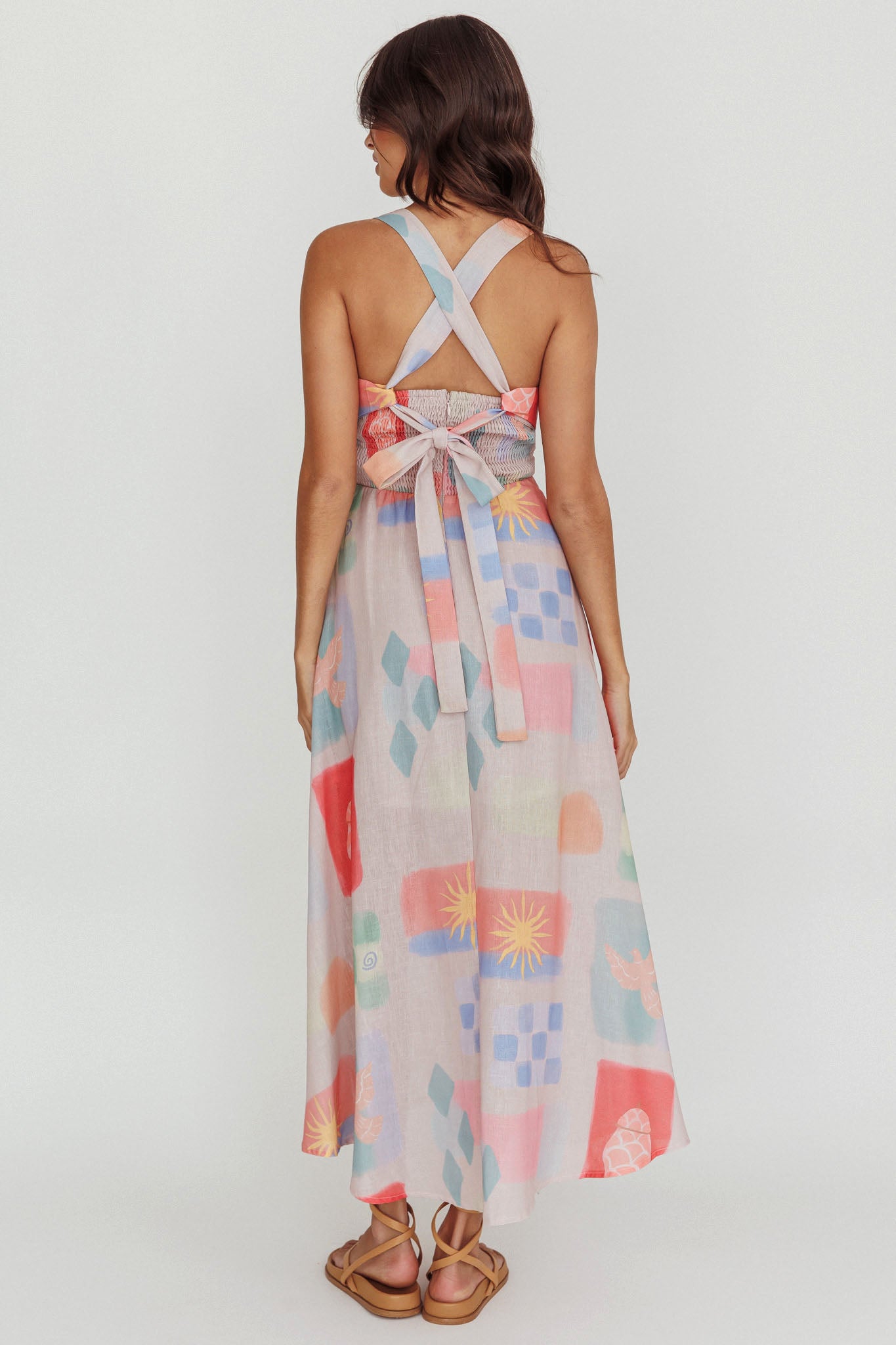 Sweethearts A-Line Print Maxi Dress Multi by Selfie Leslie Australia