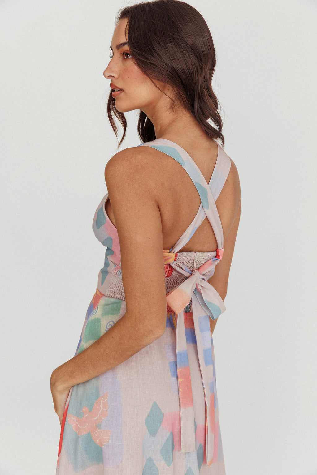 Sweethearts A-Line Print Maxi Dress Multi by Selfie Leslie Australia