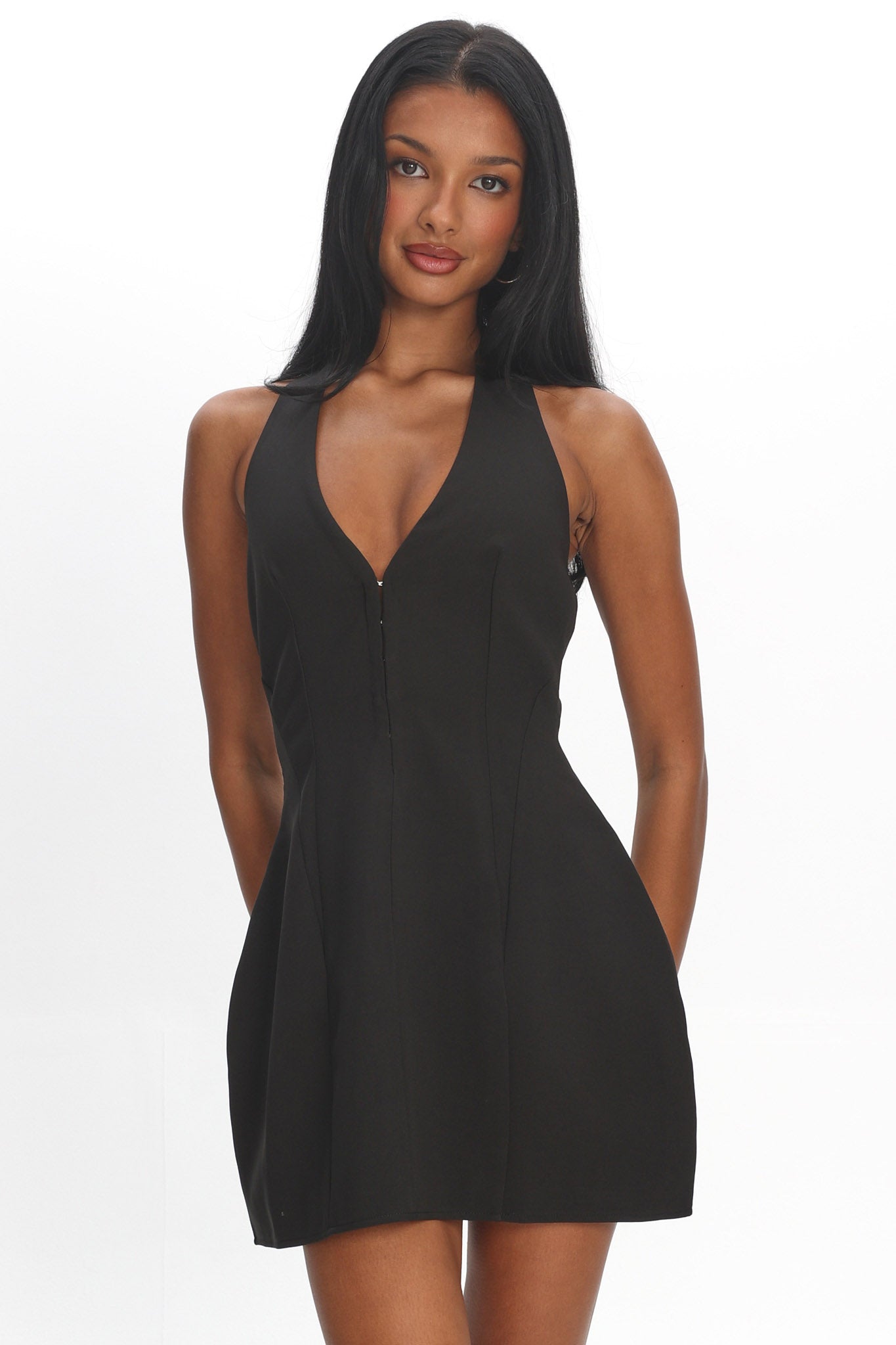 Elisabet Halter Neck Mini Dress Black | Selfie Leslie Australia Elisabet Halter Neck Mini Dress Black | Selfie Leslie Australia