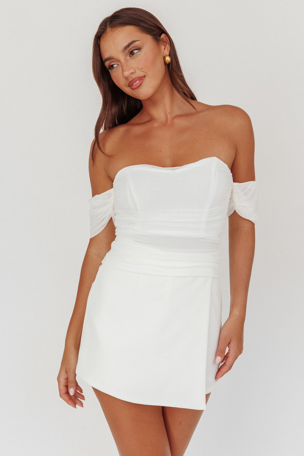 Melonie Off-Shoulder Top White by Selfie Leslie Australia