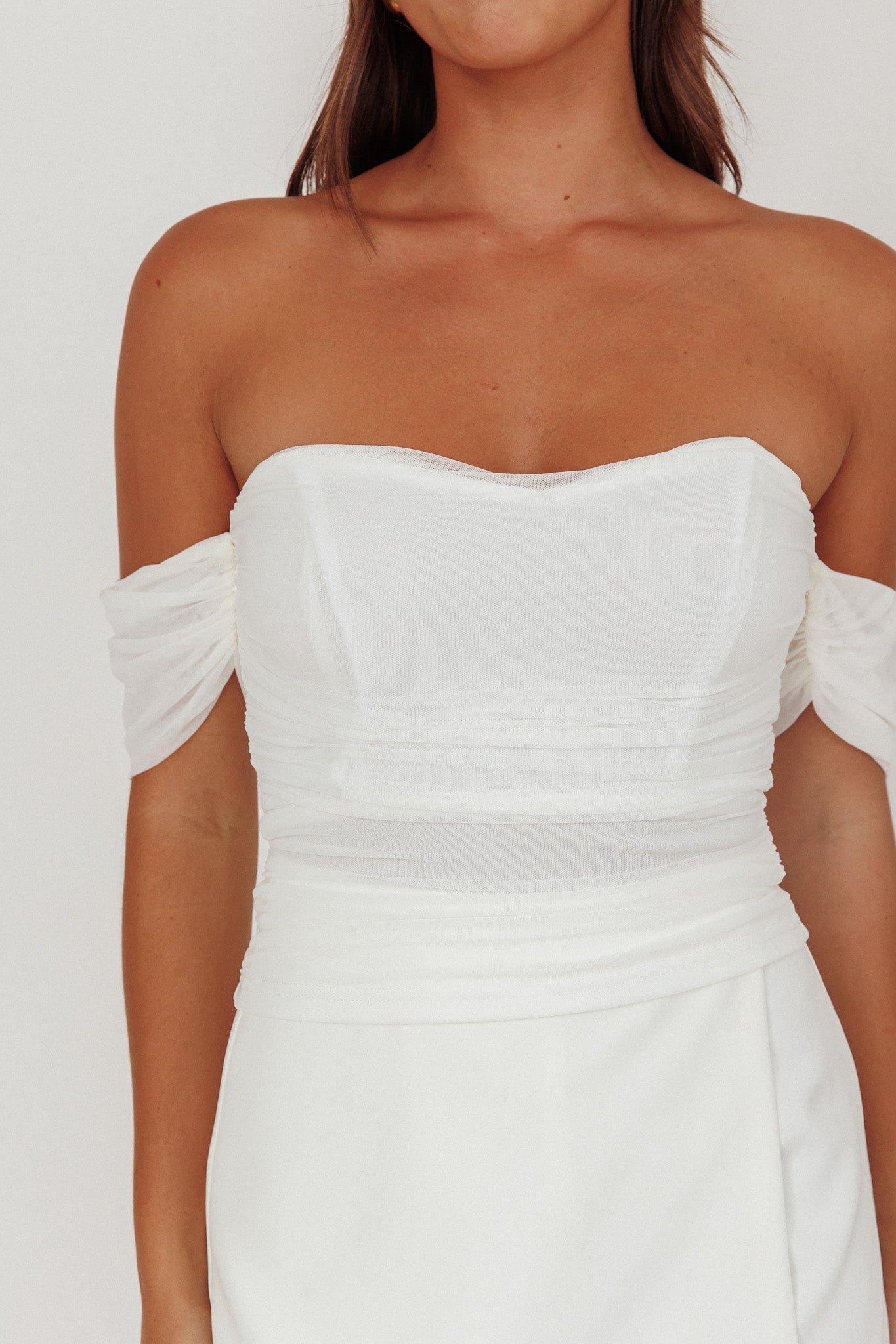 Melonie Off-Shoulder Top White by Selfie Leslie Australia