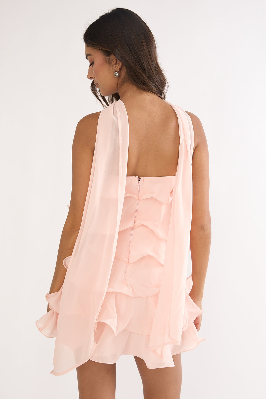 Love Note Strapless Layered Mini Dress Pink by Selfie Leslie Australia