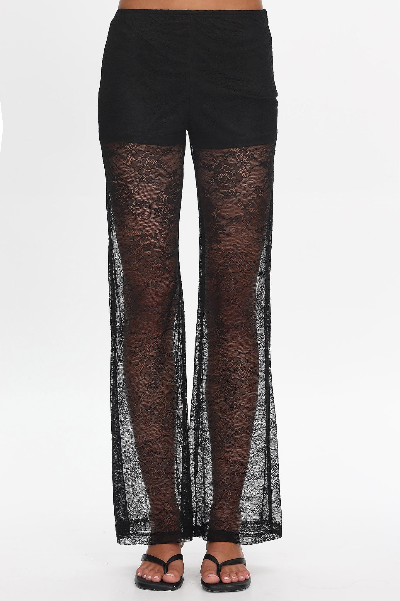 Sugarberry Lace Pants Black by Selfie Leslie Australia