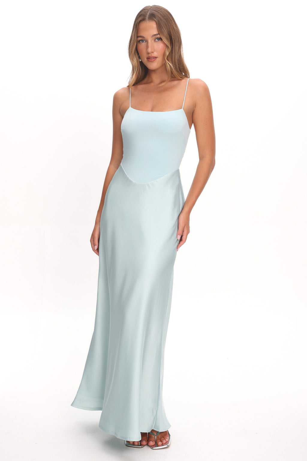 Talk To Me Cami Strap Maxi Dress Mint by Selfie Leslie Australia