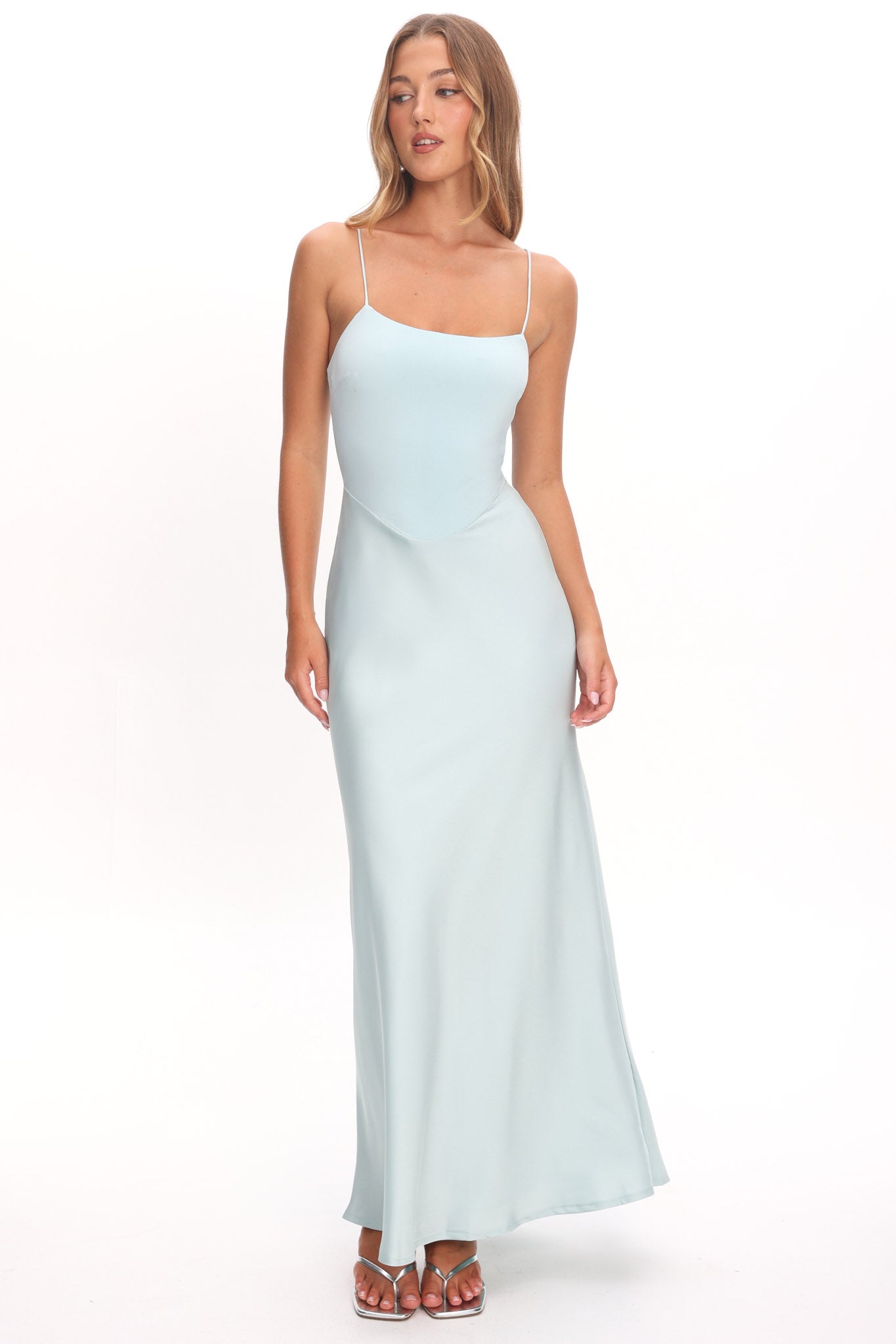 Talk To Me Cami Strap Maxi Dress Mint by Selfie Leslie Australia