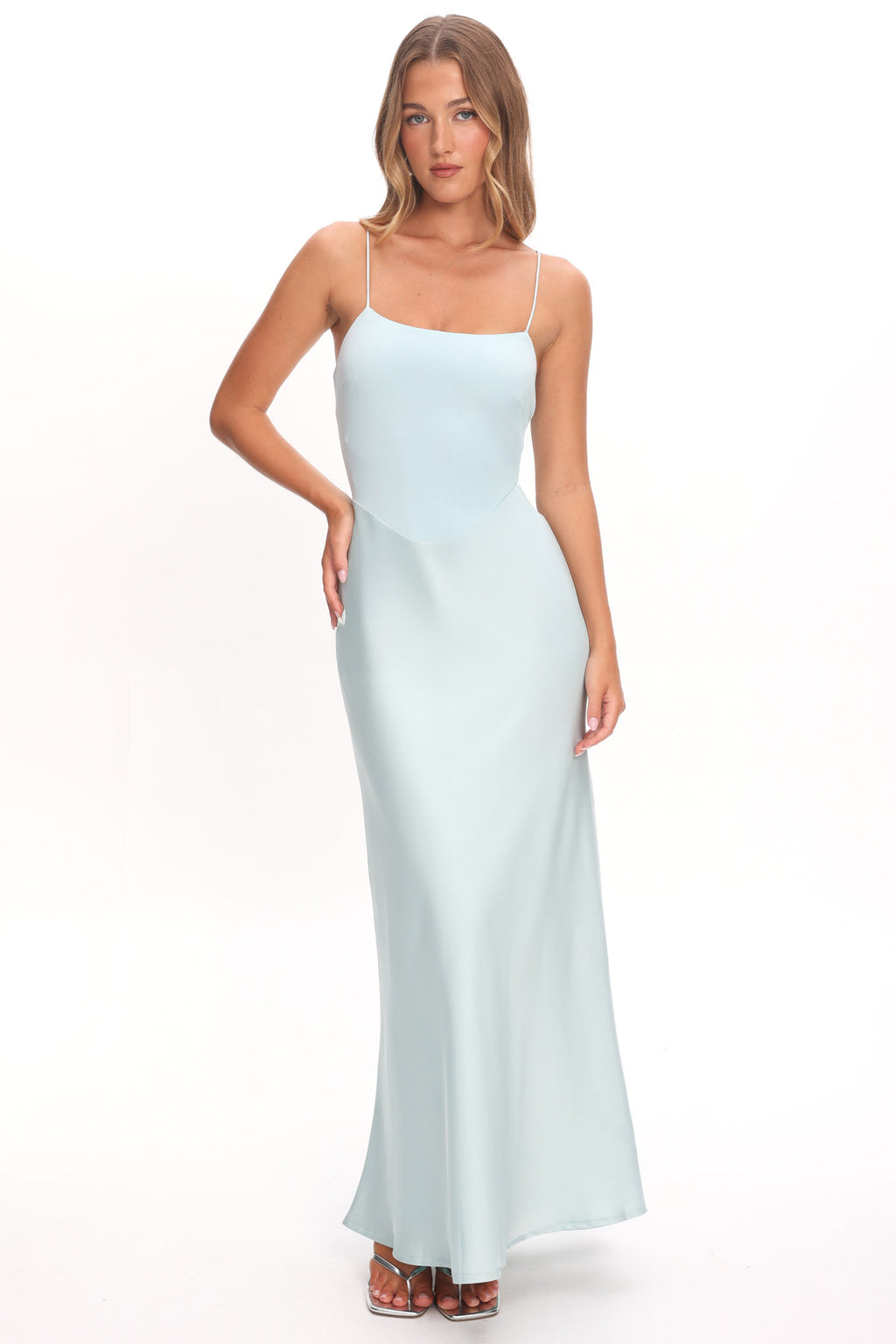 Talk To Me Cami Strap Maxi Dress Mint by Selfie Leslie Australia