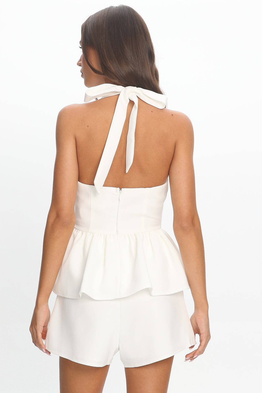 Molly Faux Pocket Shorts White by Selfie Leslie Australia