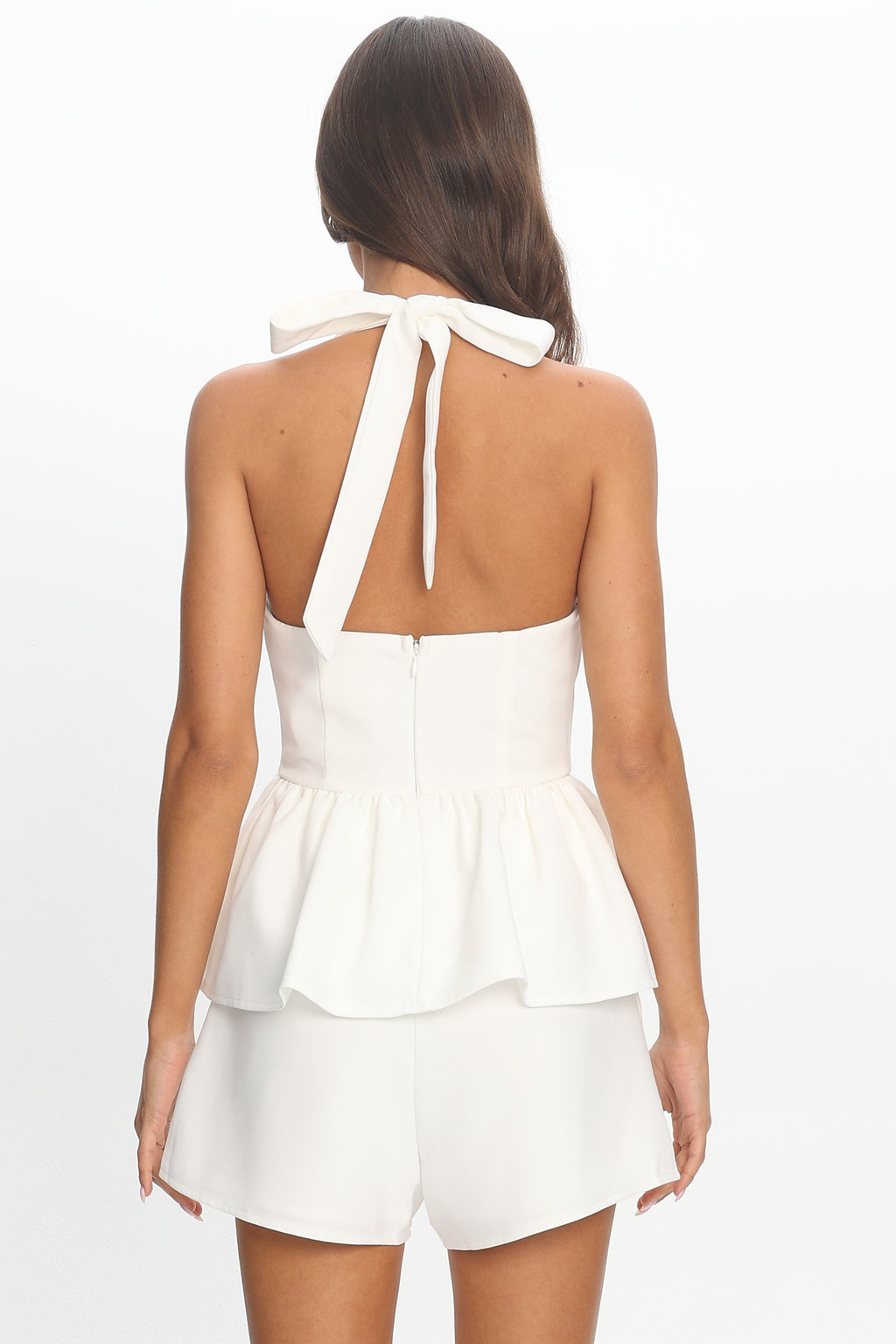 Molly Halter Peplum Top White by Selfie Leslie Australia