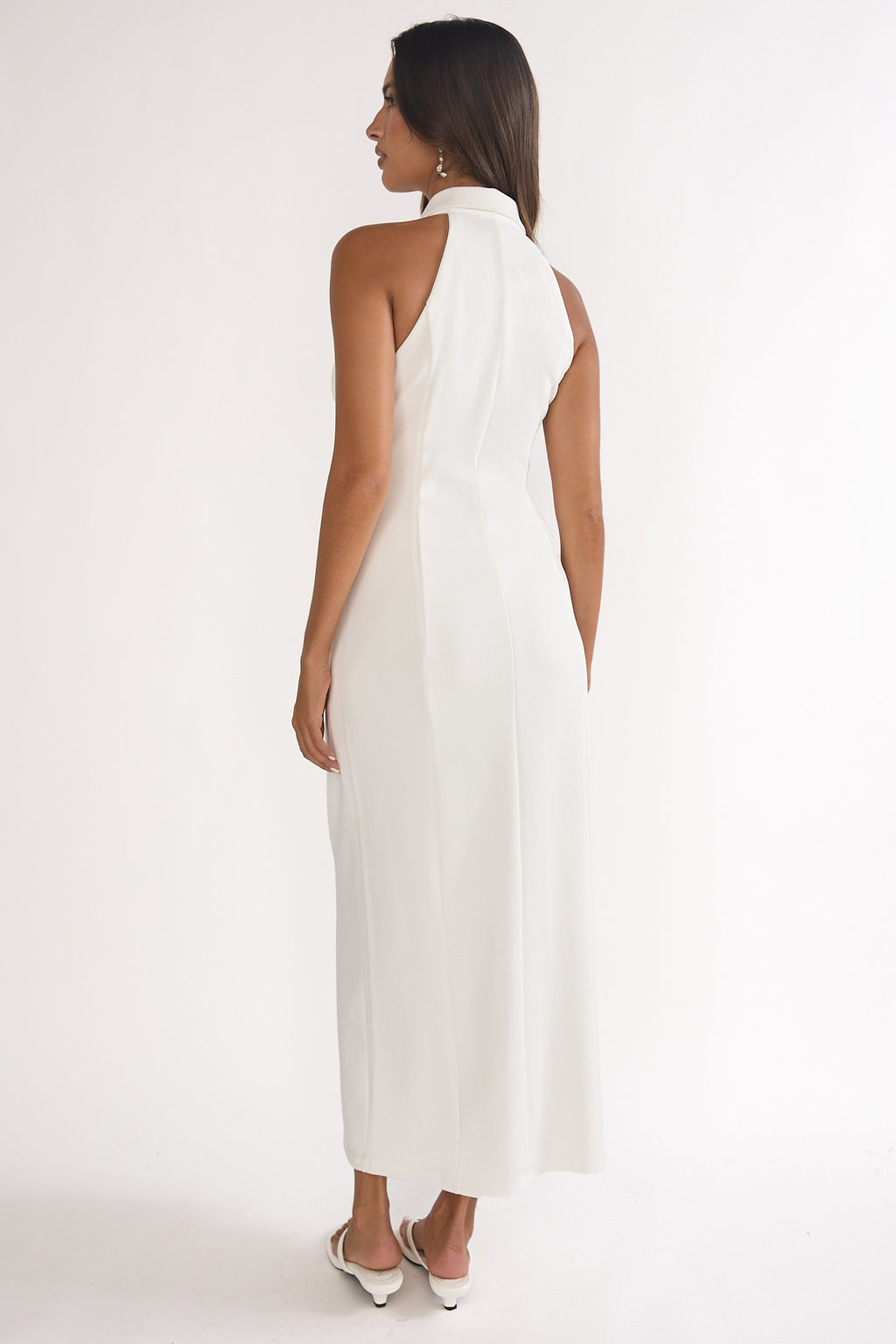 Esmarie Collared Maxi Dress White by Selfie Leslie Australia