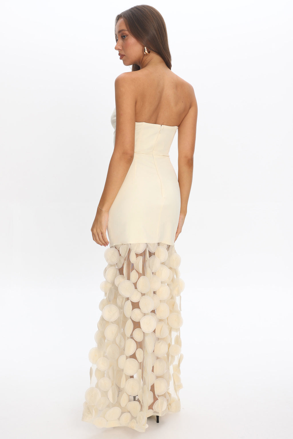 Divora Embellished Hem Maxi Dress Butter by Selfie Leslie Australia
