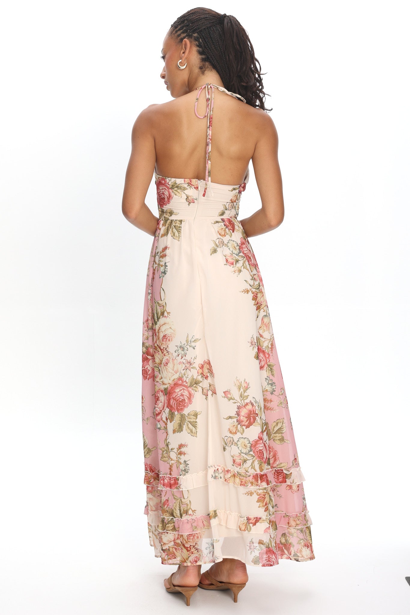 Hilariah Halter Maxi Dress Pink by Selfie Leslie Australia