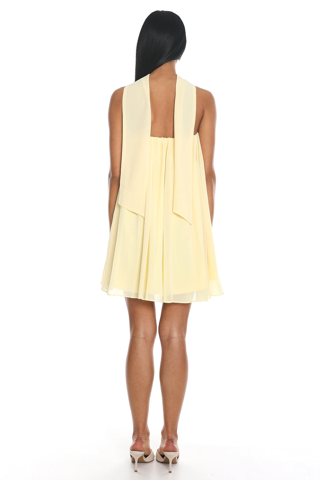 Read The Signs Strapless Mini Dress Butter by Selfie Leslie Australia